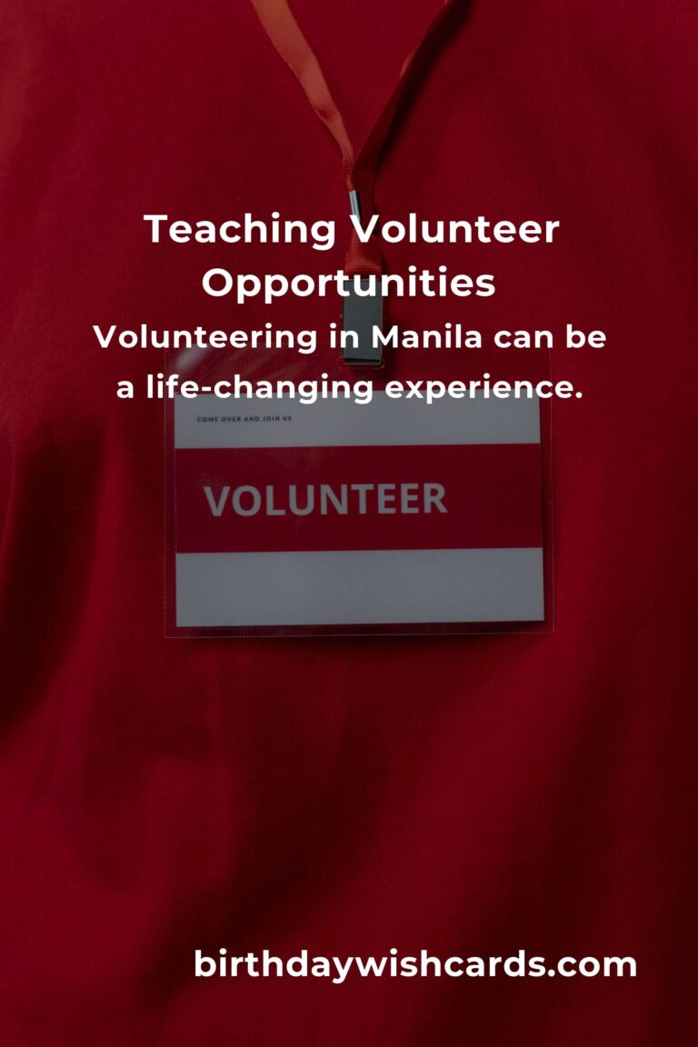 Discover the Best Teaching Volunteer Opportunities in Manila