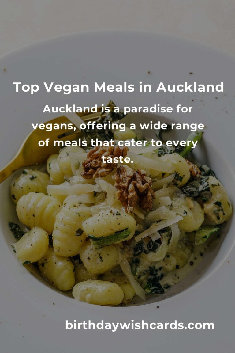 Discover the Best Vegan Meals in Auckland for 2025
