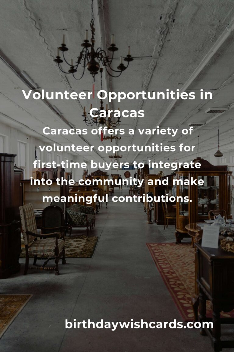 Discover the Best Volunteer Opportunities for First-Time Buyers in Caracas