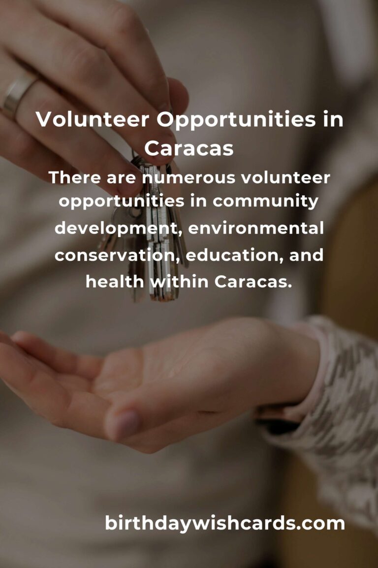 Discover the Best Volunteer Opportunities for First-Time Buyers in Caracas