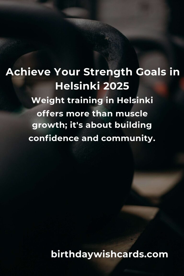 Discover the Best Weight Training Classes in Helsinki for 2025: Strengthen Your Body and Soul