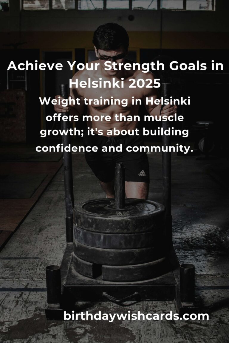 Discover the Best Weight Training Classes in Helsinki for 2025: Strengthen Your Body and Soul