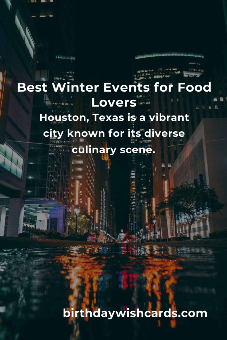 Discover the Best Winter Events in Houston for Food Lovers