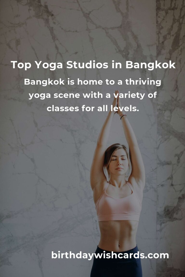 Discover the Best Yoga Classes in Bangkok for 2025