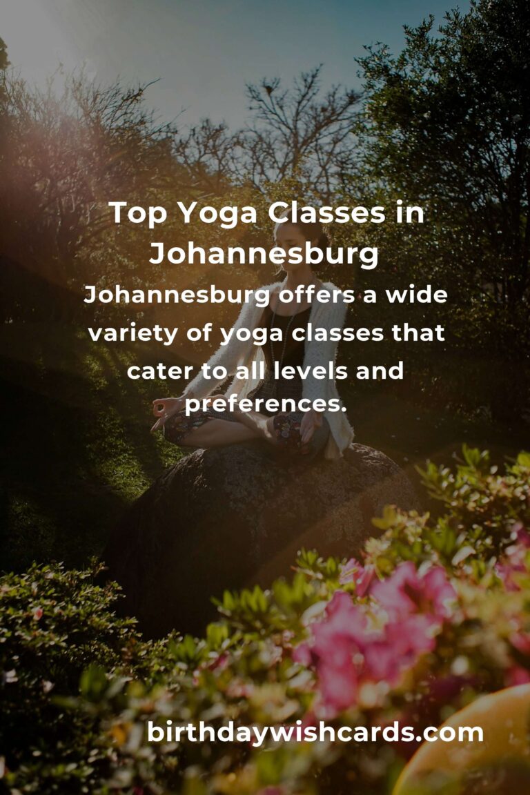 Discover the Best Yoga Classes in Johannesburg for 2025