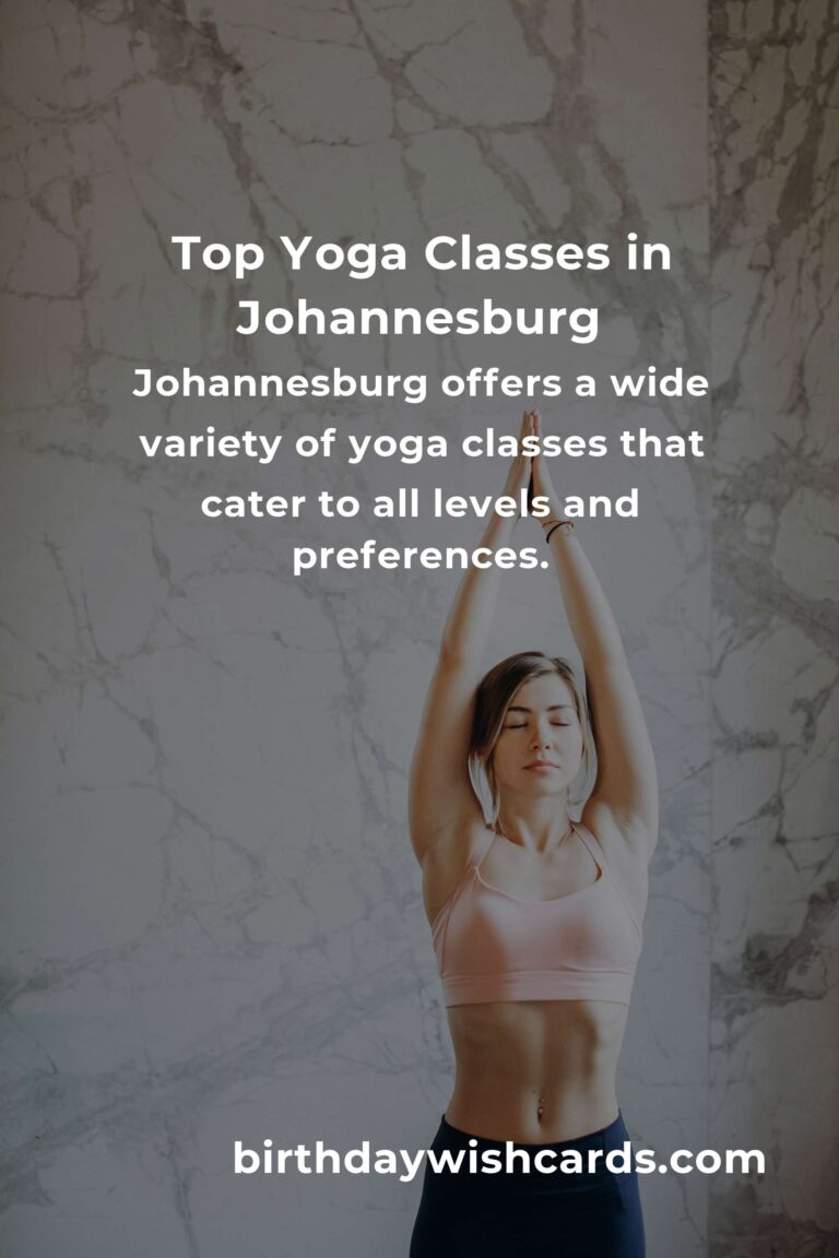 Discover the Best Yoga Classes in Johannesburg for 2025