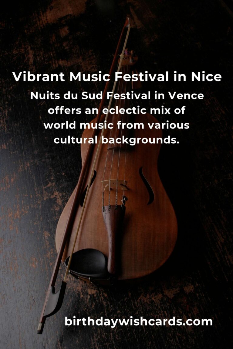 Discover the Exciting Upcoming Music Festivals in Nice for 2025