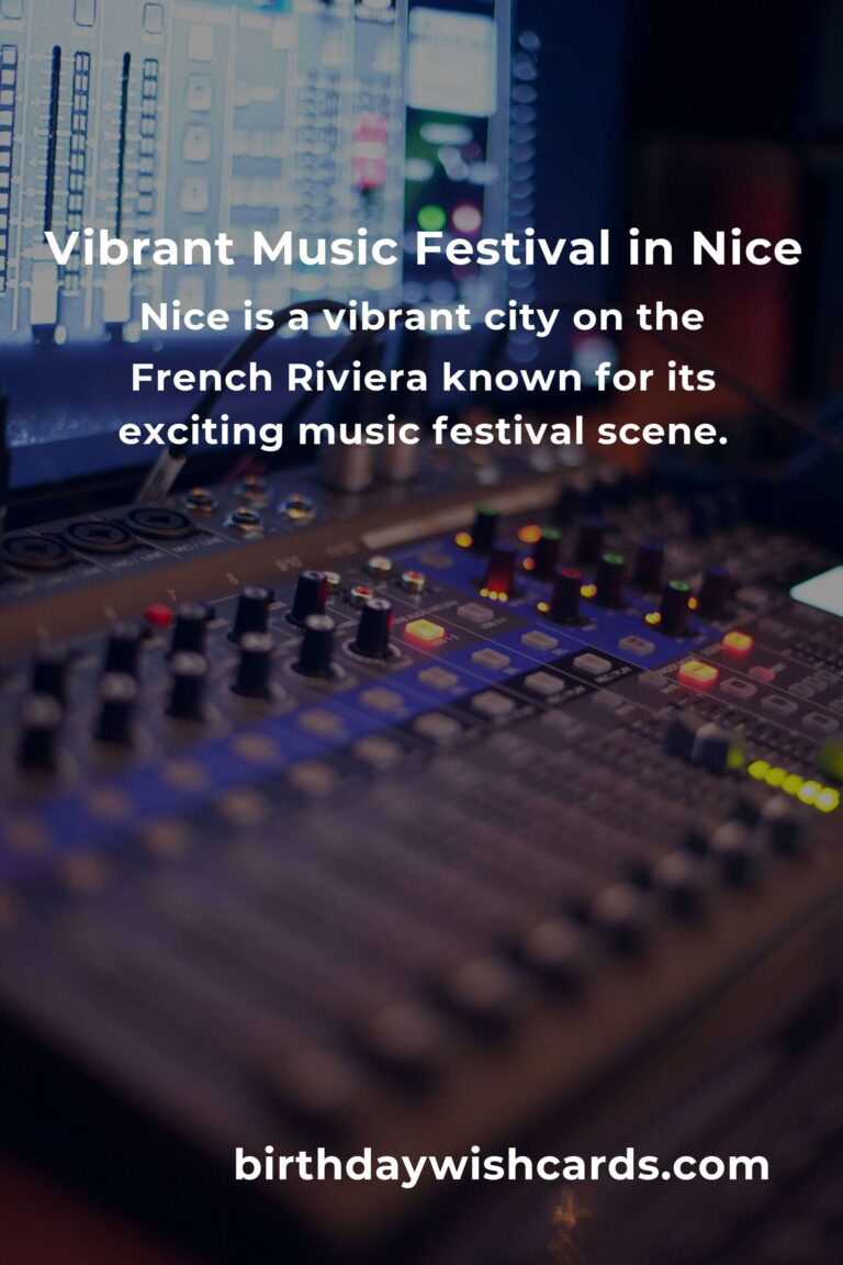 Discover the Exciting Upcoming Music Festivals in Nice for 2025