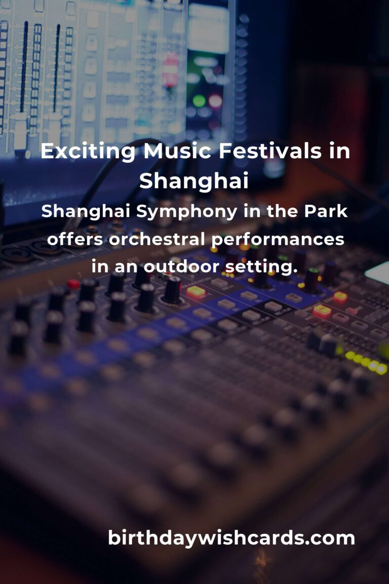 Discover the Exciting Upcoming Music Festivals in Shanghai for 2025