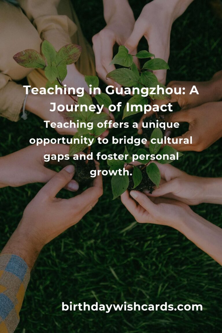 Discover the Heart of Giving: Teaching Volunteer Opportunities in Guangzhou