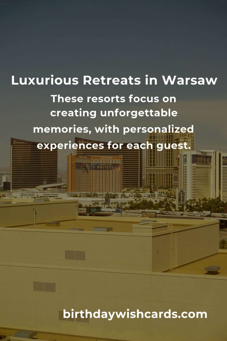 Discover the Heart of Luxury: Top 2 Resorts to Transform Your Warsaw Experience