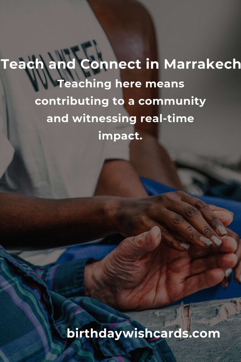 Discover the Heart of Marrakech Through Teaching Volunteer Opportunities