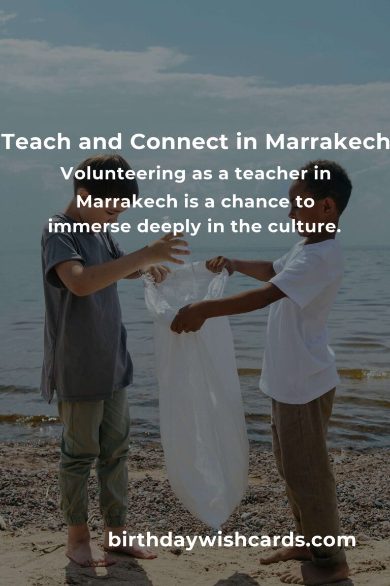 Discover the Heart of Marrakech Through Teaching Volunteer Opportunities