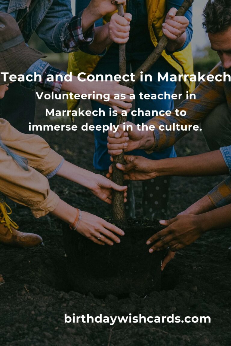 Discover the Heart of Marrakech Through Teaching Volunteer Opportunities