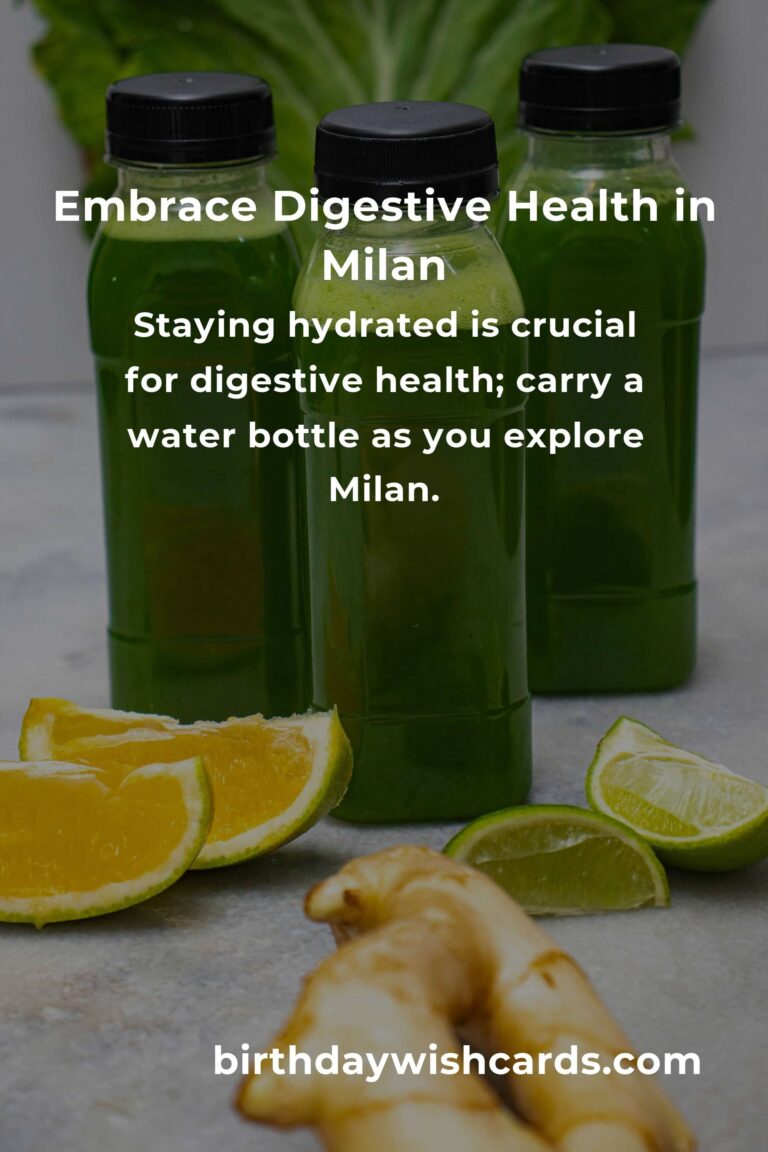 Discover the Heart of Milan Through Daily Habits for Digestive Health