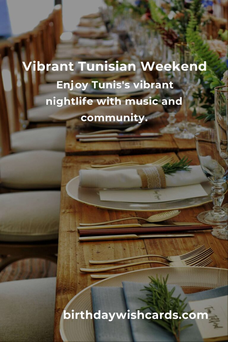 Discover the Heart of Tunis: Unforgettable Local Events This Weekend