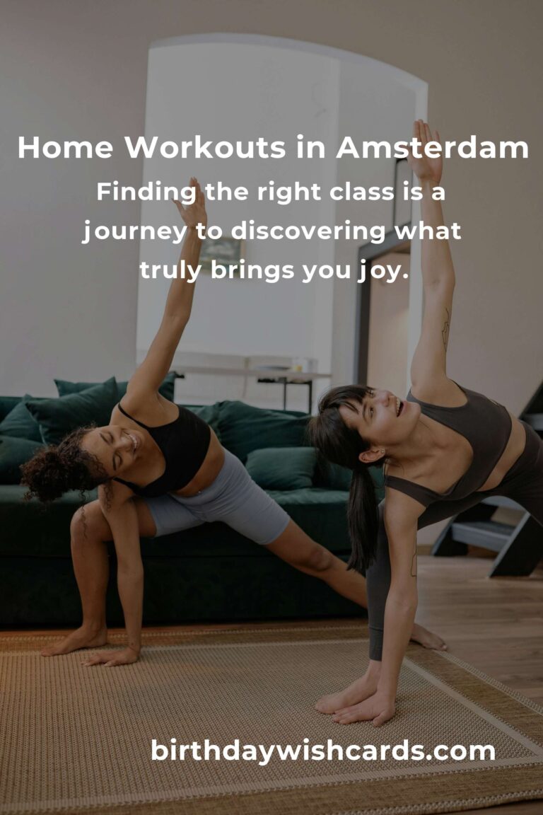 Discover the Heartbeat of Amsterdam: Top Home Workout Classes You Can’t Miss in 2025