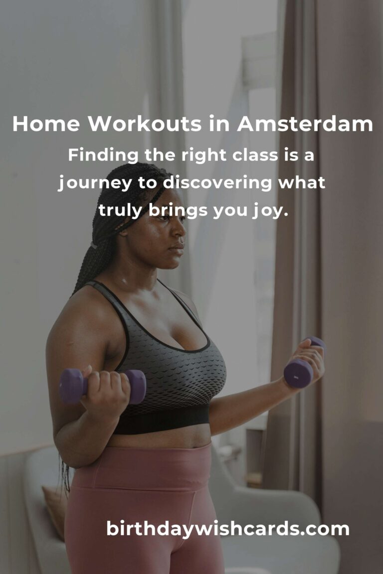Discover the Heartbeat of Amsterdam: Top Home Workout Classes You Can't Miss in 2025