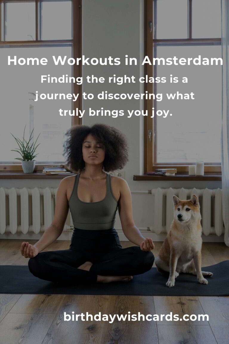 Discover the Heartbeat of Amsterdam: Top Home Workout Classes You Can't Miss in 2025