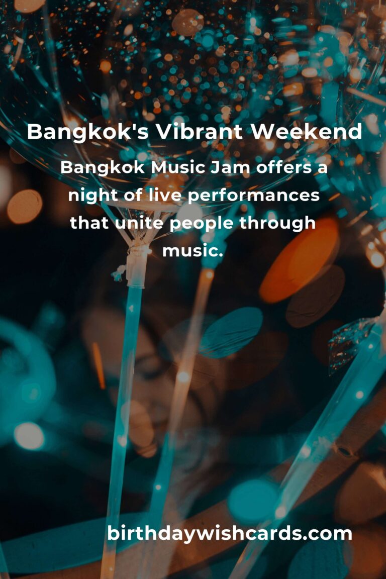 Discover the Heartbeat of Bangkok: Top Local Events This Weekend