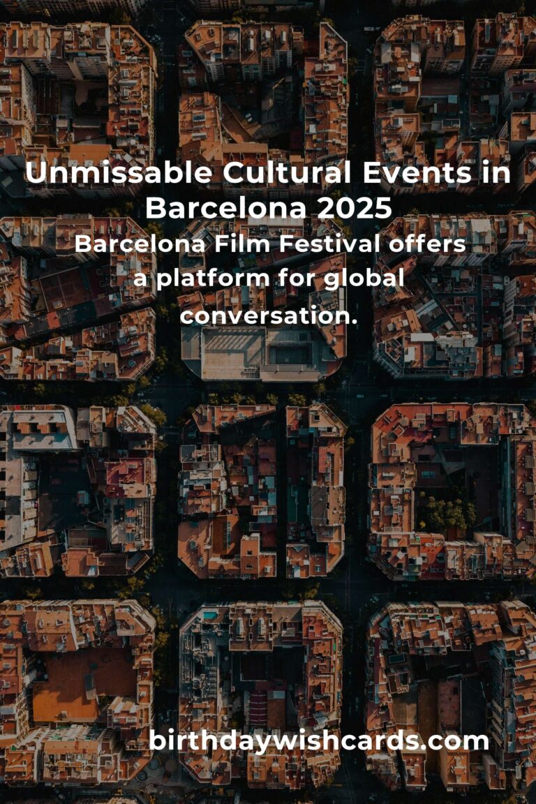 Discover the Heartbeat of Barcelona: Unmissable Cultural Events in 2025