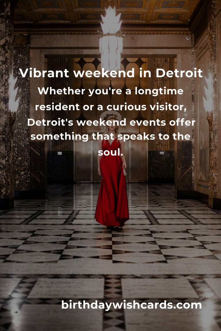 Discover the Heartbeat of Detroit: Top Local Events This Weekend
