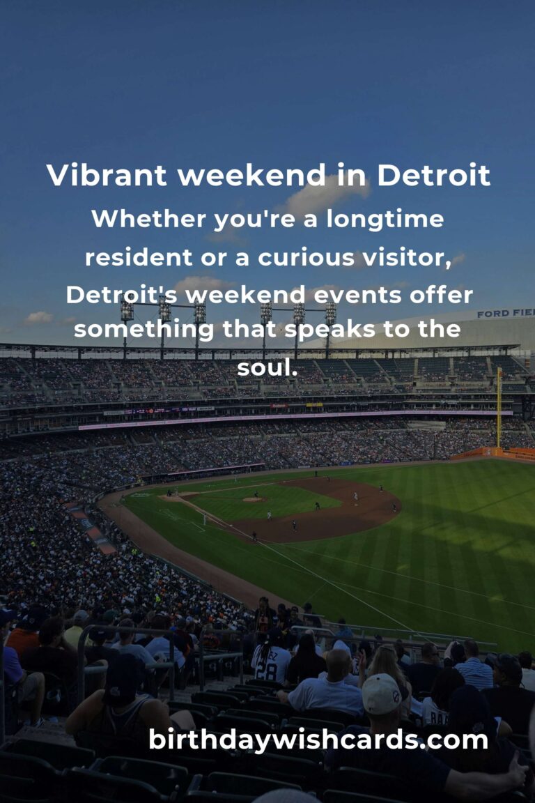 Discover the Heartbeat of Detroit: Top Local Events This Weekend