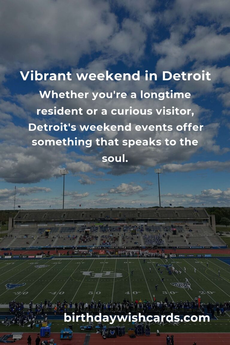 Discover the Heartbeat of Detroit: Top Local Events This Weekend