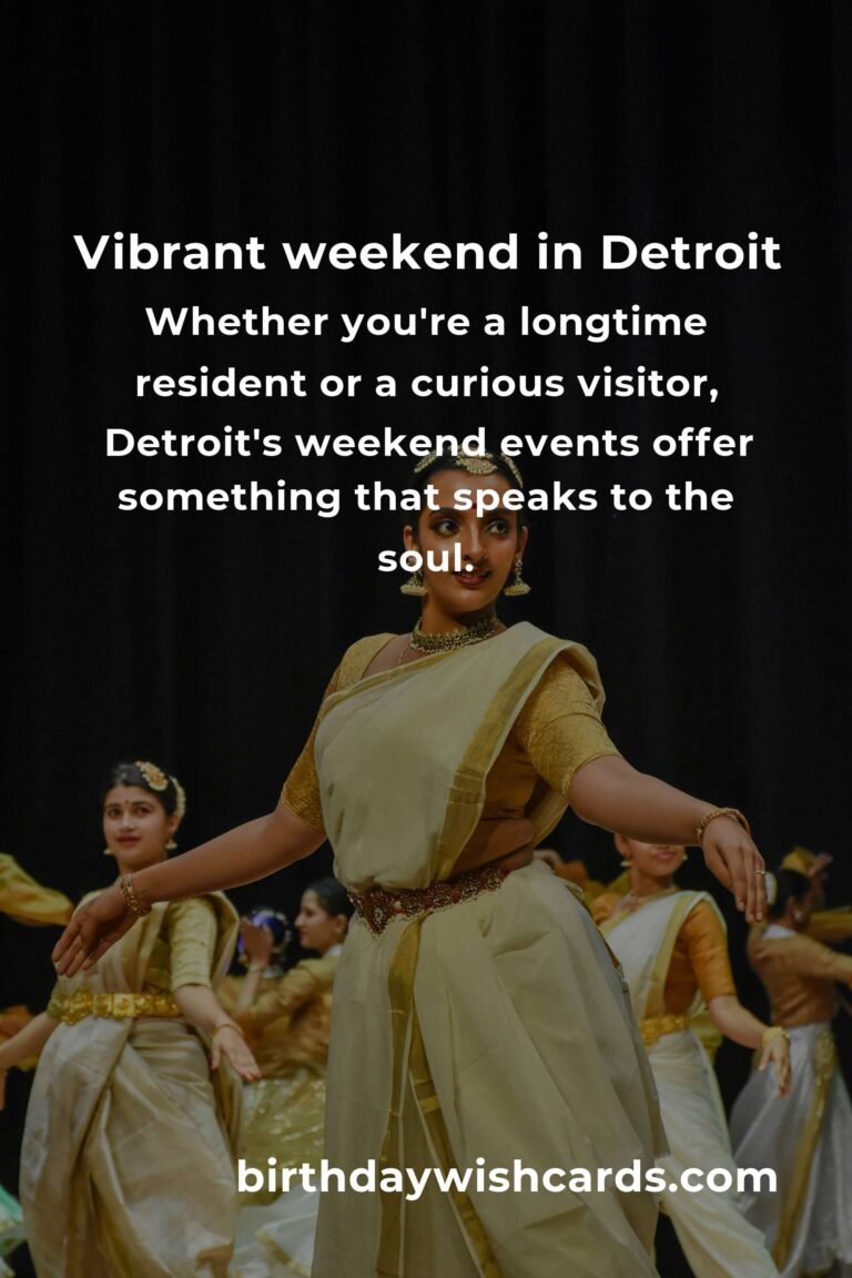 Discover the Heartbeat of Detroit: Top Local Events This Weekend