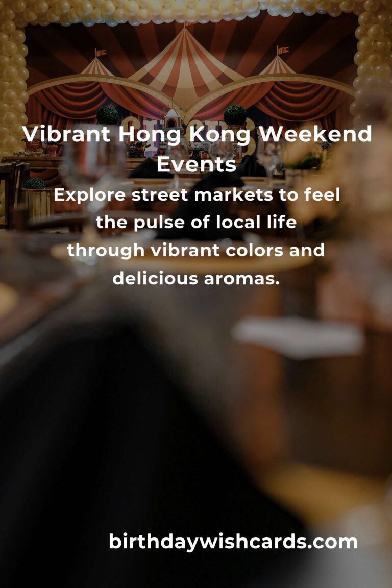 Discover the Heartbeat of Hong Kong: Top Local Events This Weekend