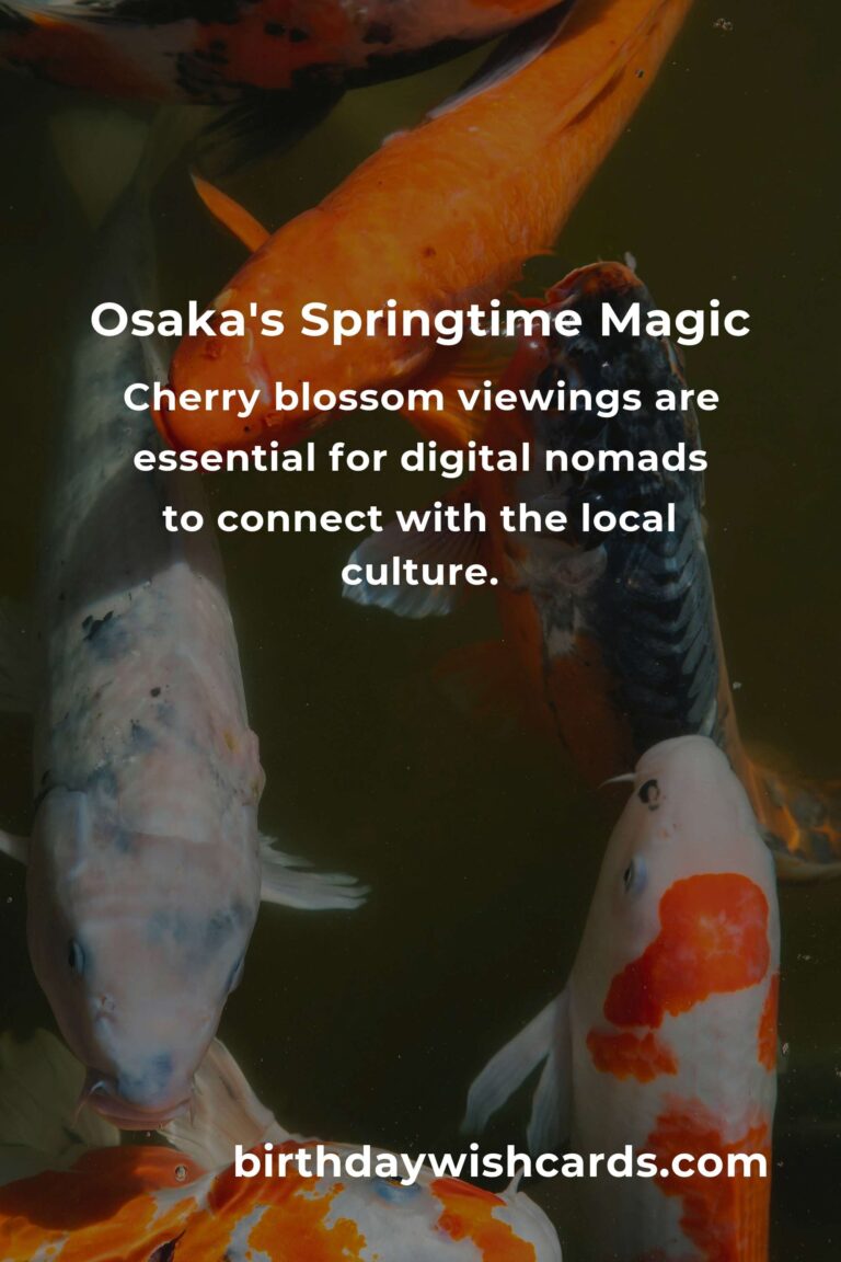 Discover the Heartbeat of Osaka: Spring Events Every Digital Nomad Will Love