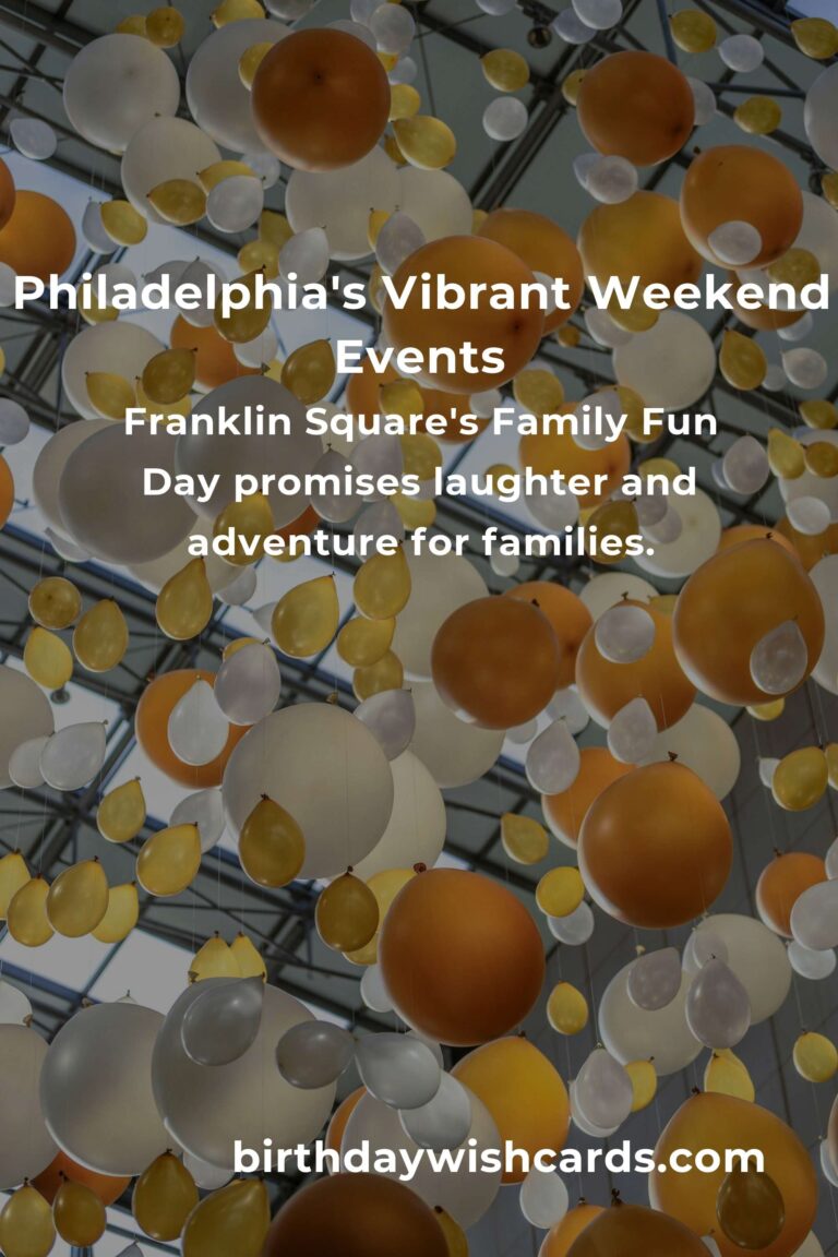 Discover the Heartbeat of Philadelphia: Top Local Events This Weekend