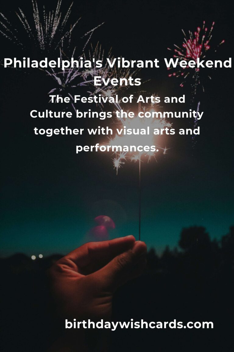 Discover the Heartbeat of Philadelphia: Top Local Events This Weekend