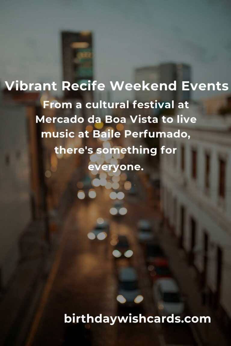 Discover the Heartbeat of Recife: Top Local Events This Weekend