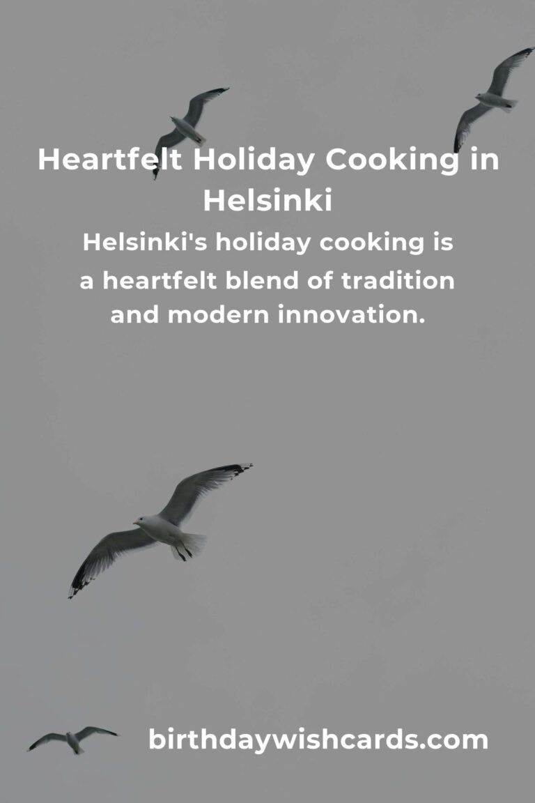 Discover the Heartfelt Flavors of Holiday Cooking in Helsinki for 2025