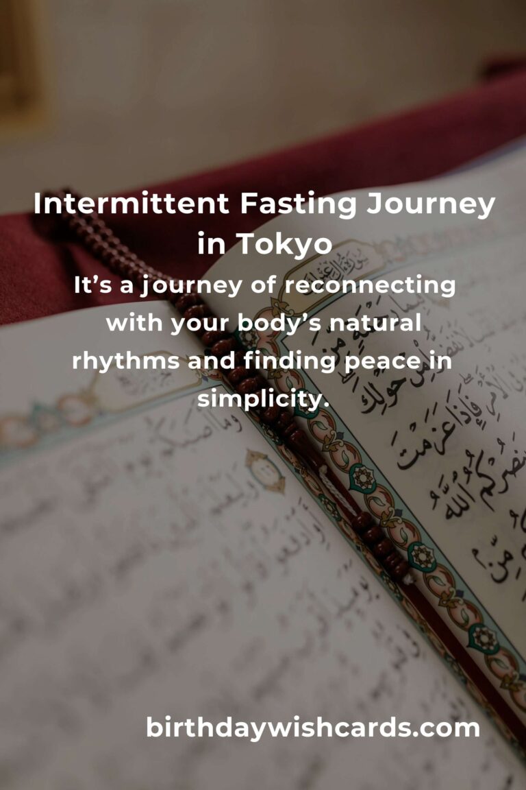 Discover the Heartfelt Journey of Intermittent Fasting in Tokyo for 2025