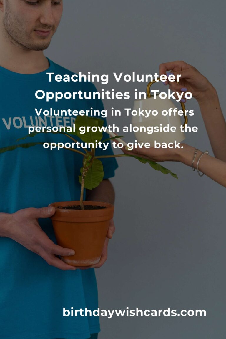 Discover the Heartfelt Joy of Teaching Volunteer Opportunities in Tokyo