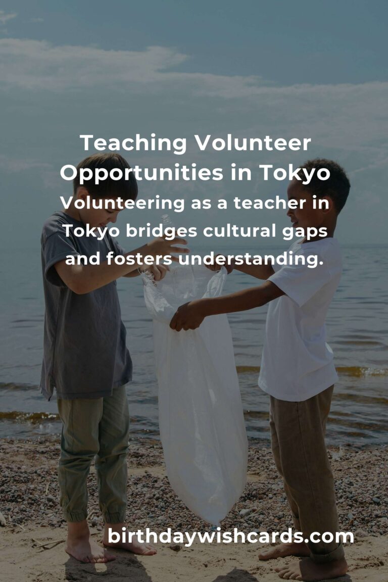 Discover the Heartfelt Joy of Teaching Volunteer Opportunities in Tokyo
