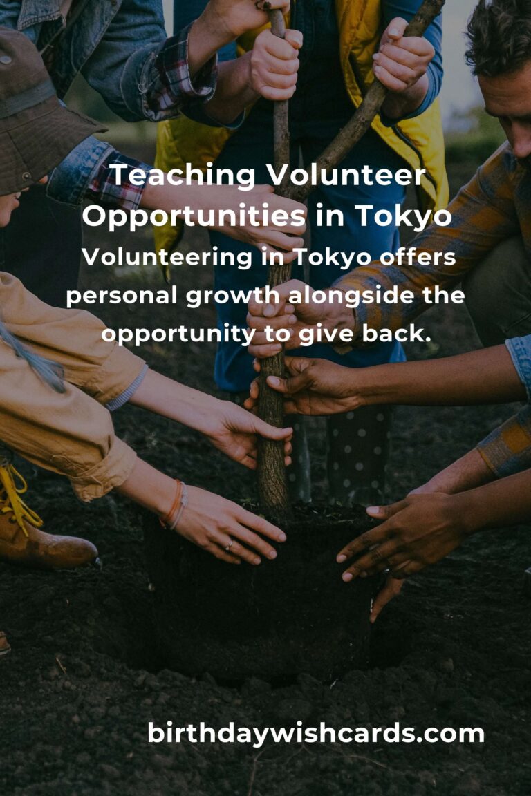 Discover the Heartfelt Joy of Teaching Volunteer Opportunities in Tokyo
