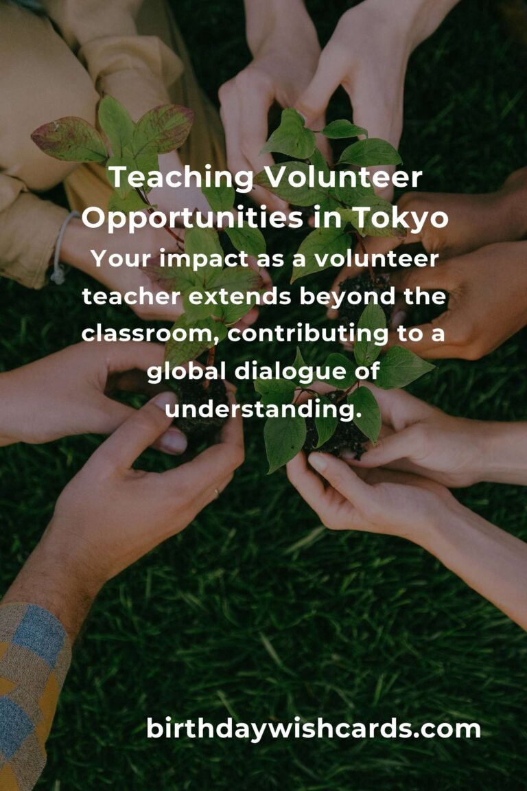 Discover the Heartfelt Joy of Teaching Volunteer Opportunities in Tokyo