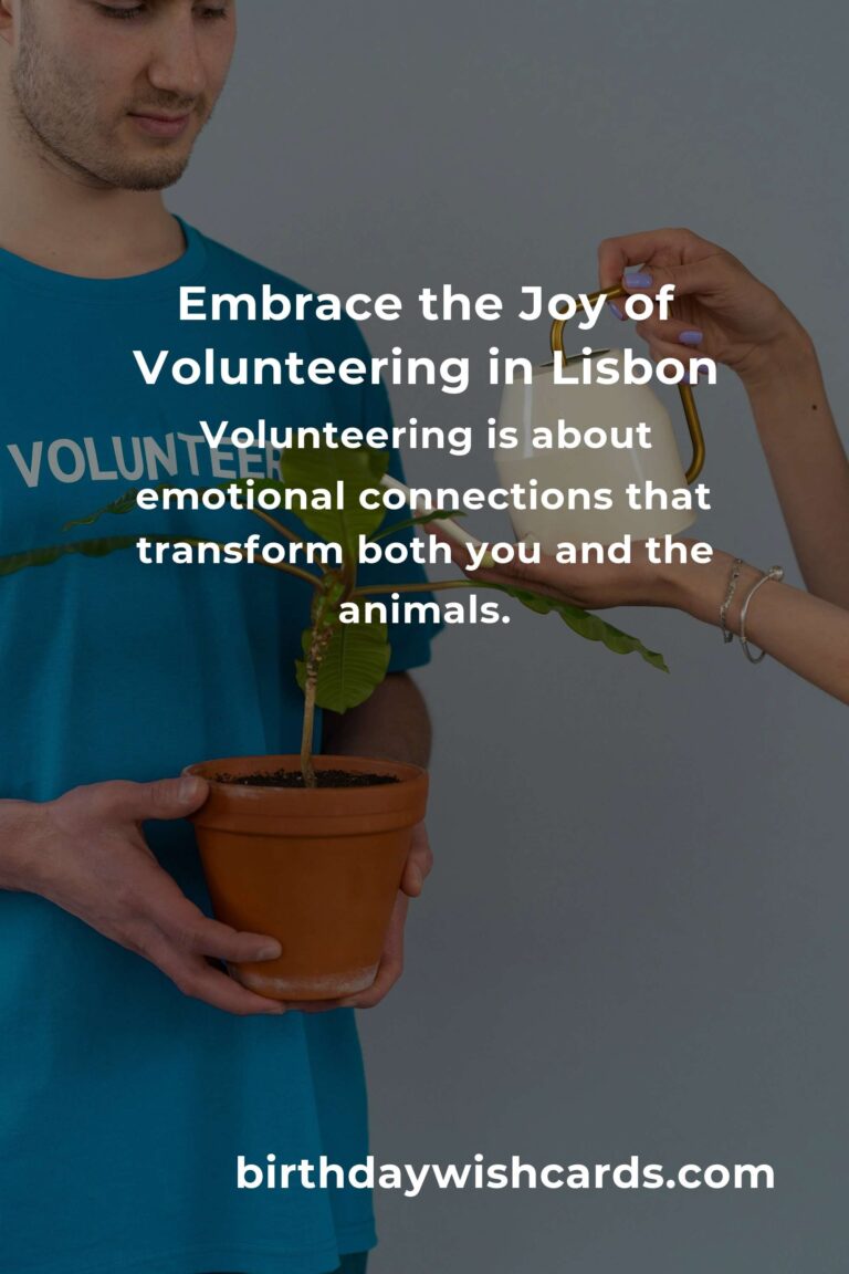 Discover the Heartfelt Joy of Volunteering: Best Animal Shelter Programs in Lisbon