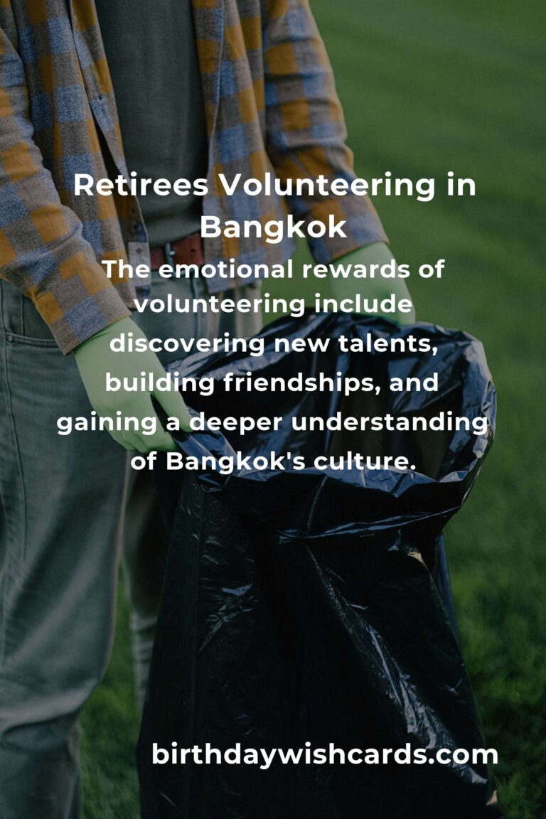 Discover the Heartfelt Joy of Volunteering in Bangkok: A Guide for Retirees