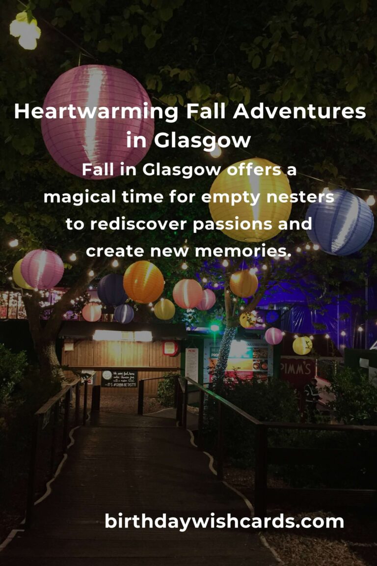 Discover the Heartwarming Fall Events in Glasgow for Empty Nesters
