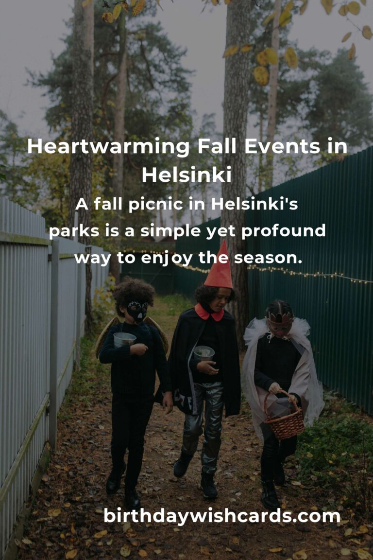 Discover the Heartwarming Fall Events in Helsinki for Parents
