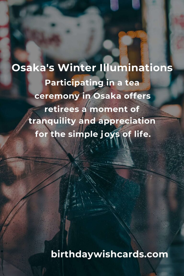 Discover the Heartwarming Winter Events in Osaka for Retirees