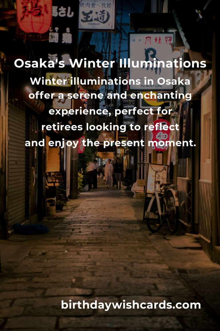Discover the Heartwarming Winter Events in Osaka for Retirees