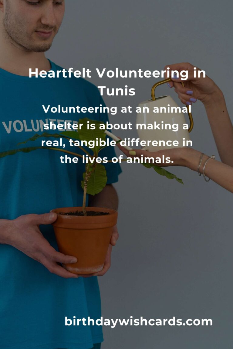 Discover the Heartwarming World of Animal Shelter Volunteering in Tunis