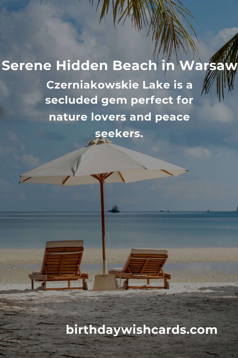 Discover the Hidden Beach Escapes of Warsaw: A Journey Beyond the City Hustle