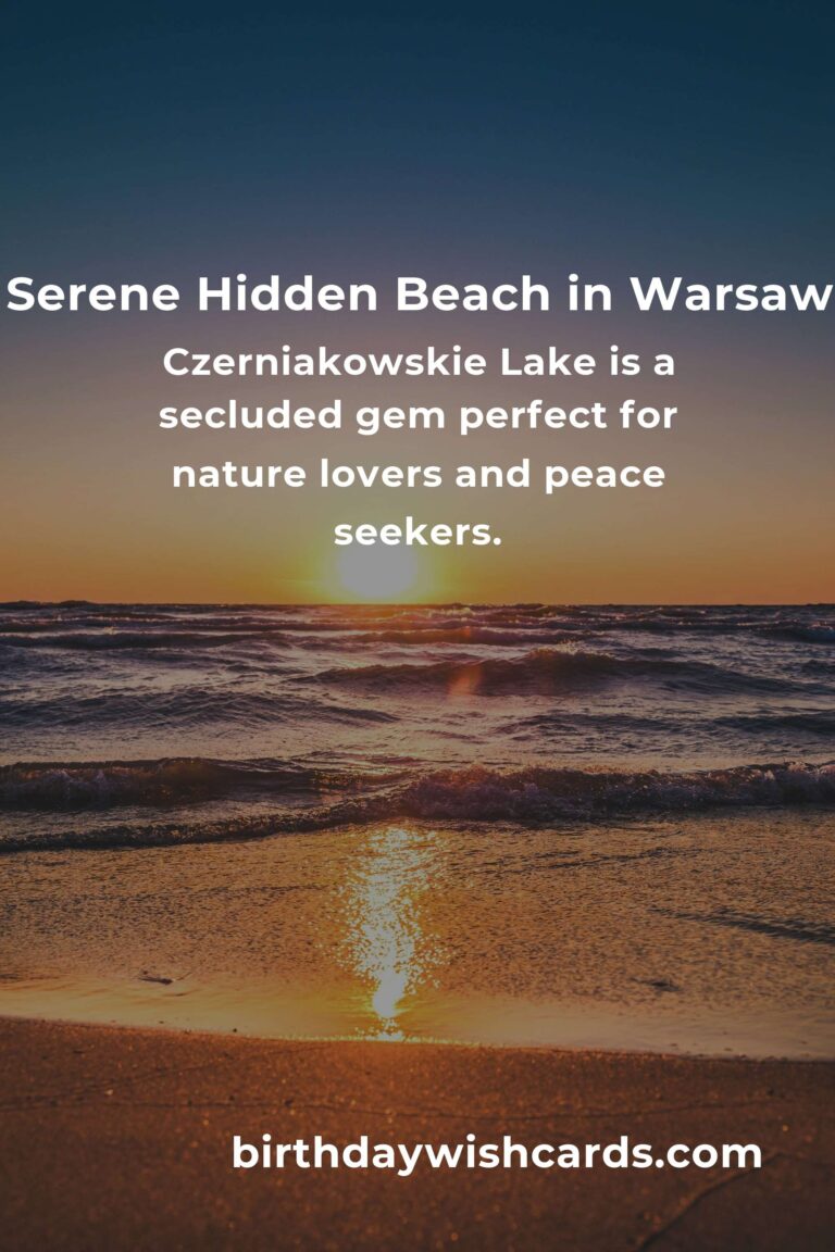 Discover the Hidden Beach Escapes of Warsaw: A Journey Beyond the City Hustle