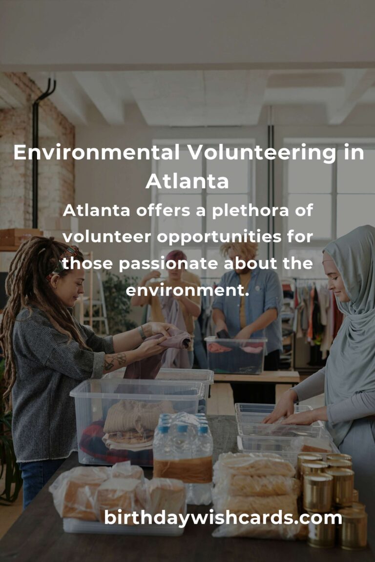 Discover the Impact of Environmental Volunteering in Atlanta